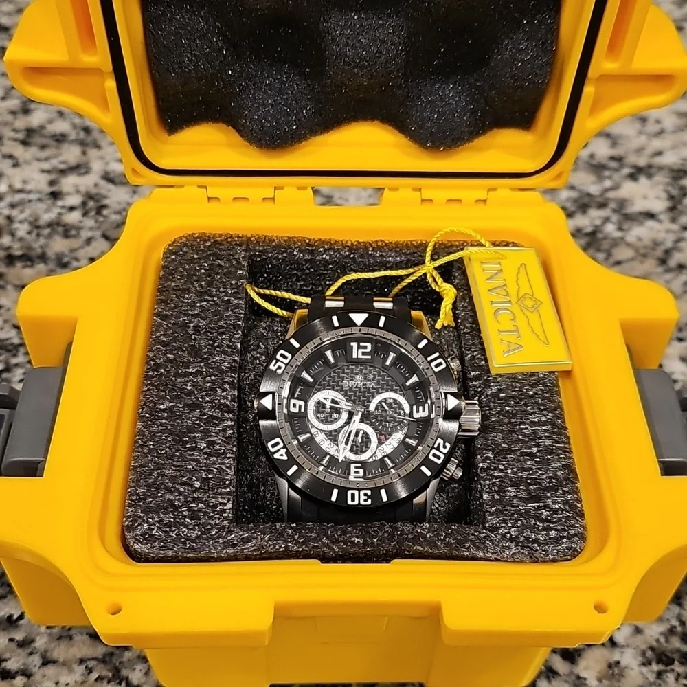 Invicta Pro Diver Silver and Black Watch